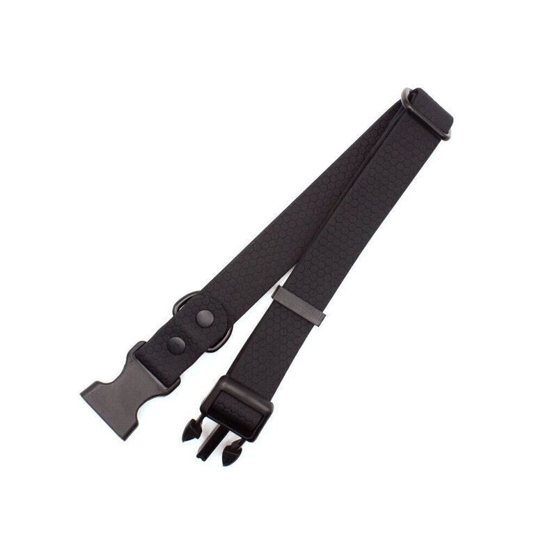 Collar with lockable plastic side release buckle, Hexa PVC coating