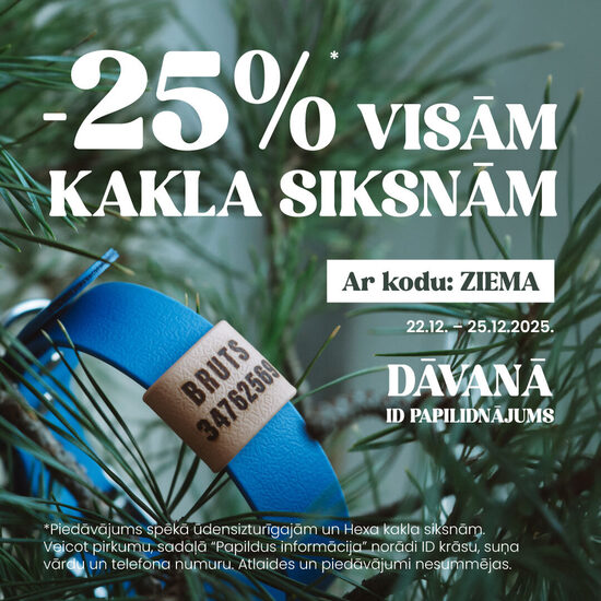 -25% off waterproof collars! Free ID tag with the purchase!