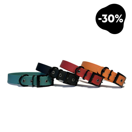 Ūdensizturīga kakla siksna suņiem ar dubulto sprādzi