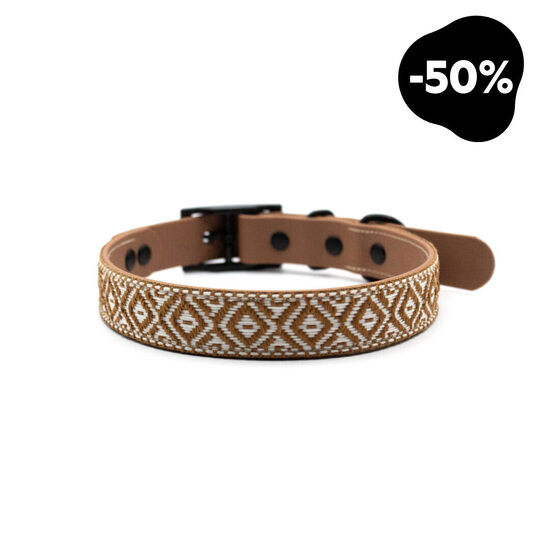 Kakla siksna "Wooly", bēša