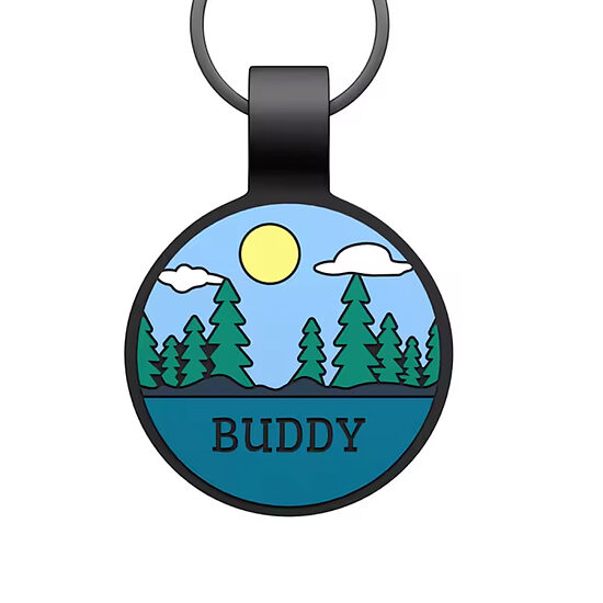 Silicone ID tag "Wild Trails"