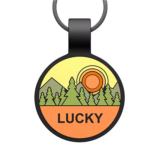 Silicone ID tag "Golden Hour"