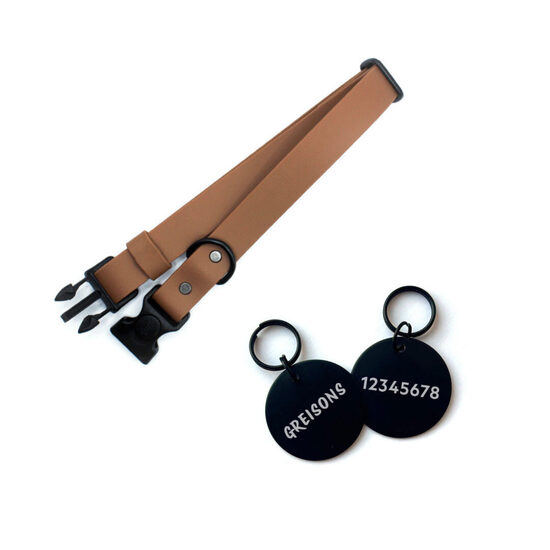 Kakla siksna ar SideRelease sprādzi + ID kuloniņš