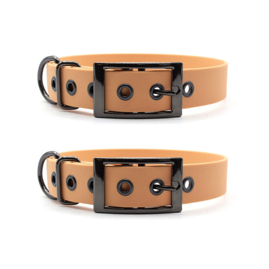 1 + 1 Ūdensizturīga kakla siksna ar pelēku metāla dubulto sprādzi