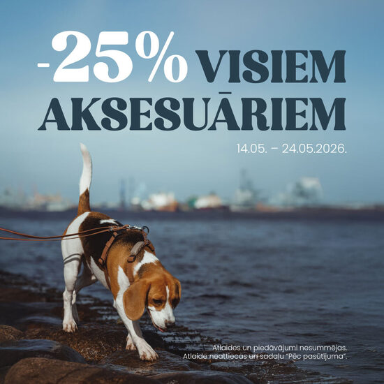 All accessories -25% OFF / 14.05. – 24.05.2026.